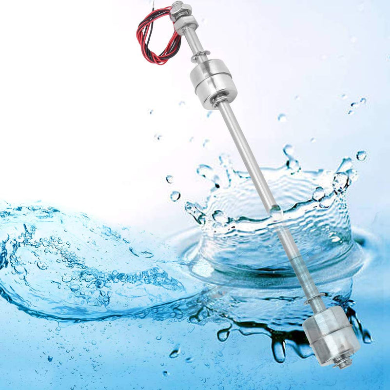 Float Switch Water Level Sensor, Stainless Steel Double Ball Fish Tank Liquid Float Switch Water Level Controller for Water Tank, Pool, Sink, Fish Tank, etc(4 Size)(250mm)