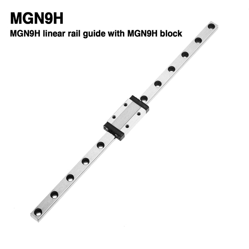 250mm MGN9 Linear Sliding Rail Guide with MGN9H Carriage Block for 3D Printer and CNC Machine 250mm