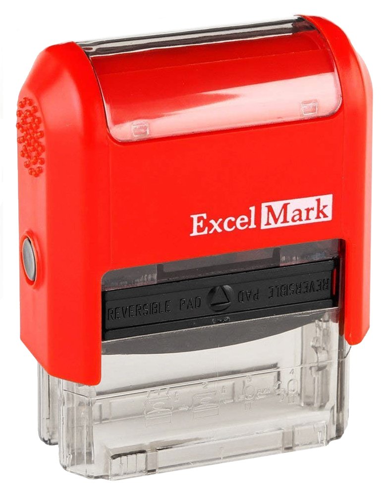 Missing Homework - ExcelMark Self-Inking Two-Color Rubber Teacher Stamp - Perfect for Grading Homework - Red and Blue Ink