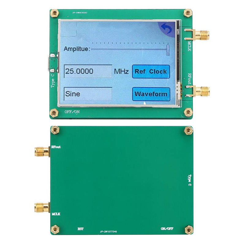 Signal Generator, AD9833 TFT Full Touch Screen Signal Generator DDS Source Dot Frequency for Sine/Triangle/Square Wave, for Proximity, Motion and Defect Detection