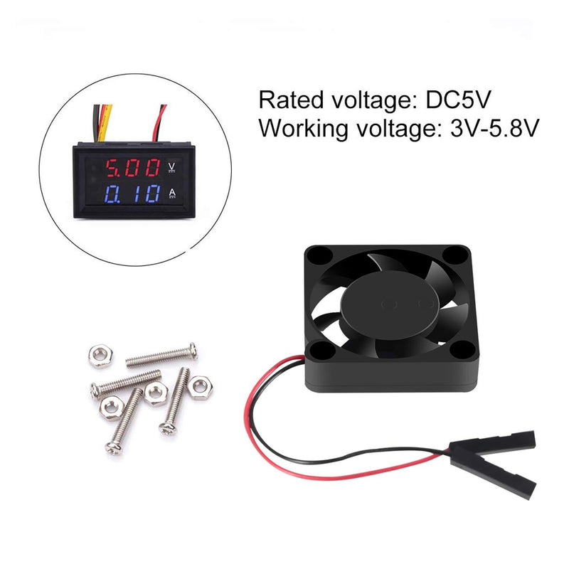 Aokin for Raspberry Pi Cooling Fan DC 5V/3.3V Brushless CPU Cooling Fan with Screws for Raspberry Pi 4 B, Pi 3 B+, Pi 3 B, Pi 2 B, Pi 1 B+, RetroFlag NESPI Case, etc, 3 Pack