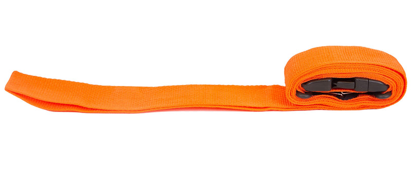 Primacare IR-5007 Unisex 2 Piece Restraint Strap with Swivel Speed Clip for Patients, Adults and Kids, Medical Waterproof Straps with Adjustable Locking for Easy Attachment, 9 Feet, Orange
