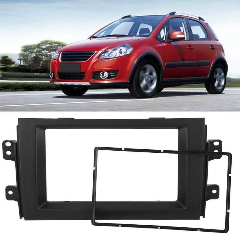 Car Stereo Frame,Radio Mount Frame Car DVD Radio Stereo Mounting Modification Trim Panel Fascia Frame Kit Fits for SX4