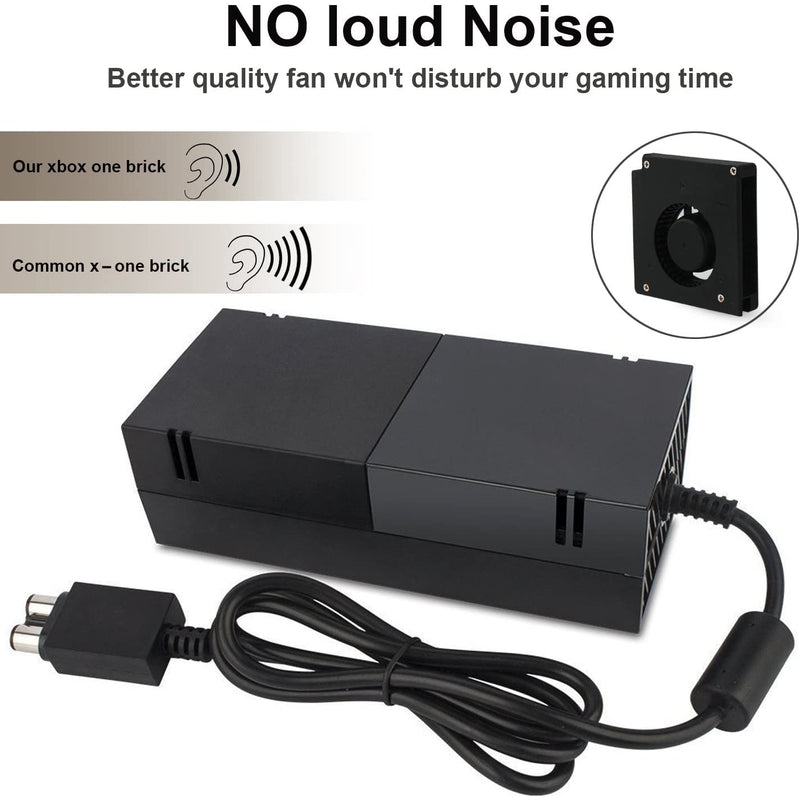 Power Supply for Xbox One, AC Adapter Replacement Charger with Cable for Xbox One, Power Brick for Xbox One 100-240V
