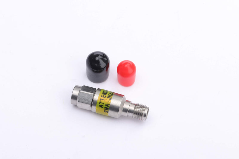 ZDTECH SMA Male to SMA Female Coaxial RF Attenuator, DC to 6.0GHz,50Ohm,2W,1-30dB Constant Attenuator（20dB） 20dB