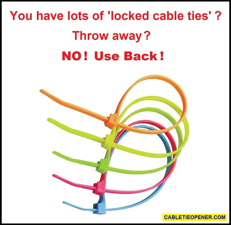 CABLE TIE OPENER | Only 1 SECOND To Unlock Cable Tie | Let's REUSE Zip Tie | Pocket-sized | Stainless Steel