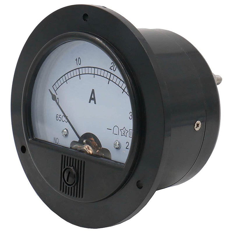 Baomain Ammeter 65C5 Ampere Panel Meter Analog Ammeter Built-In Shunt DC 0-30 A Class 2.5 CE Listed