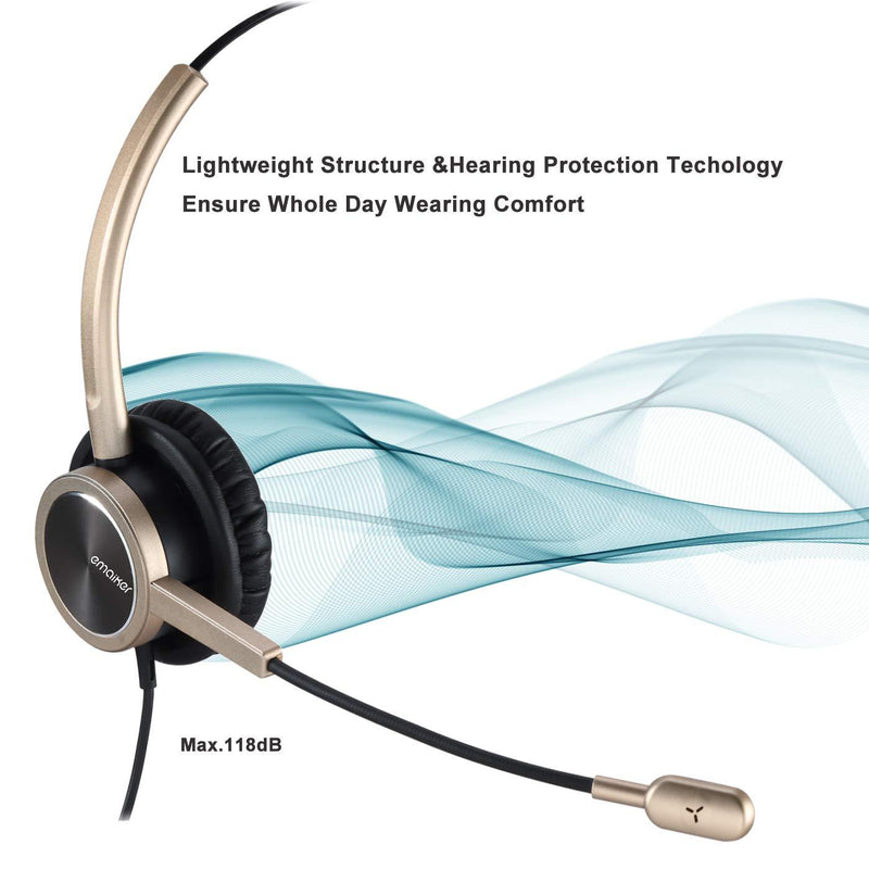 Emaiker USB Type C Telework Headphones with Noise Cancelling Microphone, On ear USB C Headset with mic for PC,Laptop,Tablet, Compatible with Samsung S20, Note 10/10+, iPad Pro 2020,Huawei,Google Pixel USB Type C 809DUSBC
