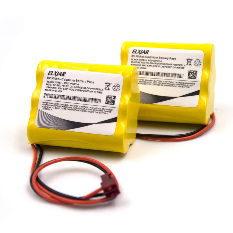 (5-Pack) 6V AA Ni-CD Battery Pack Replacement for Sure-Lite 026-149, SL026-149, S/L 026-149, ANIC1204, Energizer 41B020AF17201，Dantona CUSTOM-55 Emergency Lighting