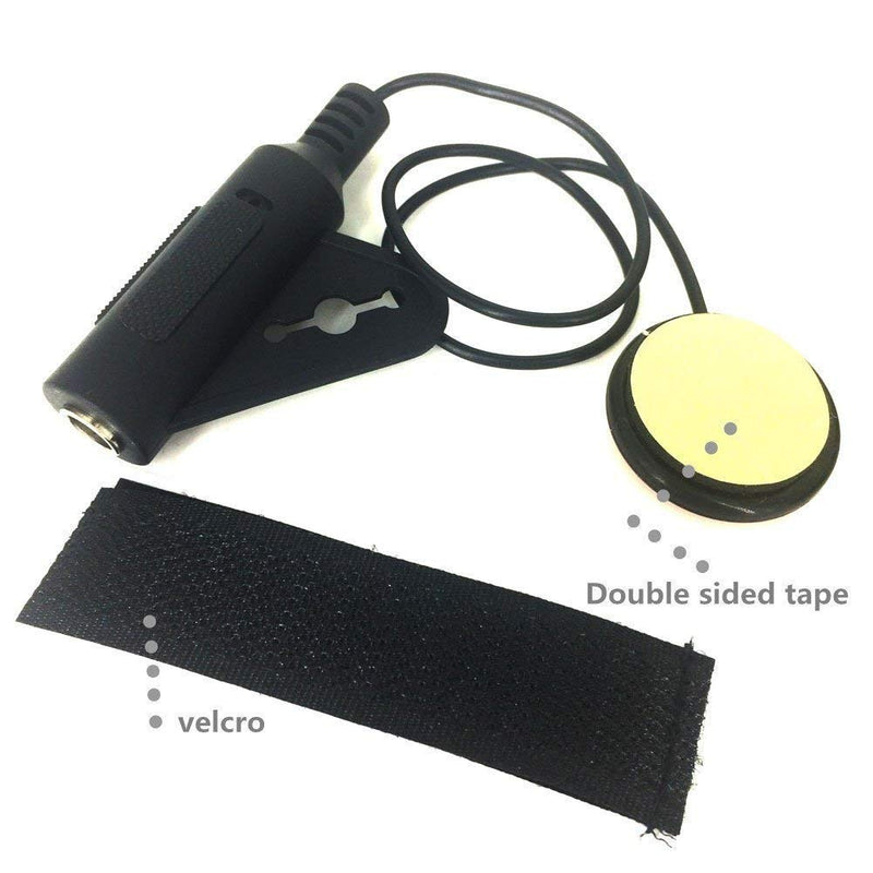Imelod Contact Microphone Piezo Pickup Violin Microphone Pickup Cello Banjo Ukulele Mandolin Guitar Microphone Pickup Red