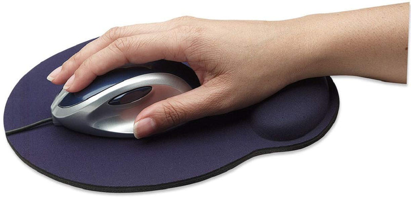 Manhattan Gel Mouse Pad - with Soft Wrist Support, Non- Slip Base, Ergonomic Design - for Laptop, Computer, PC Mouse - Blue, 434386