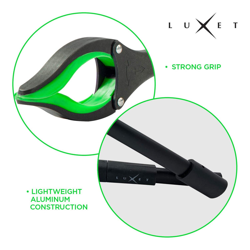 Grabber Reacher Tool 19 Inch Long, Foldable Pick Up Stick - Strong Grip Magnetic Tip - Heavy Duty Trash Picker Claw Reacher Grabber Tool Elderly Wheelchair Mobility Aid (Green) Green