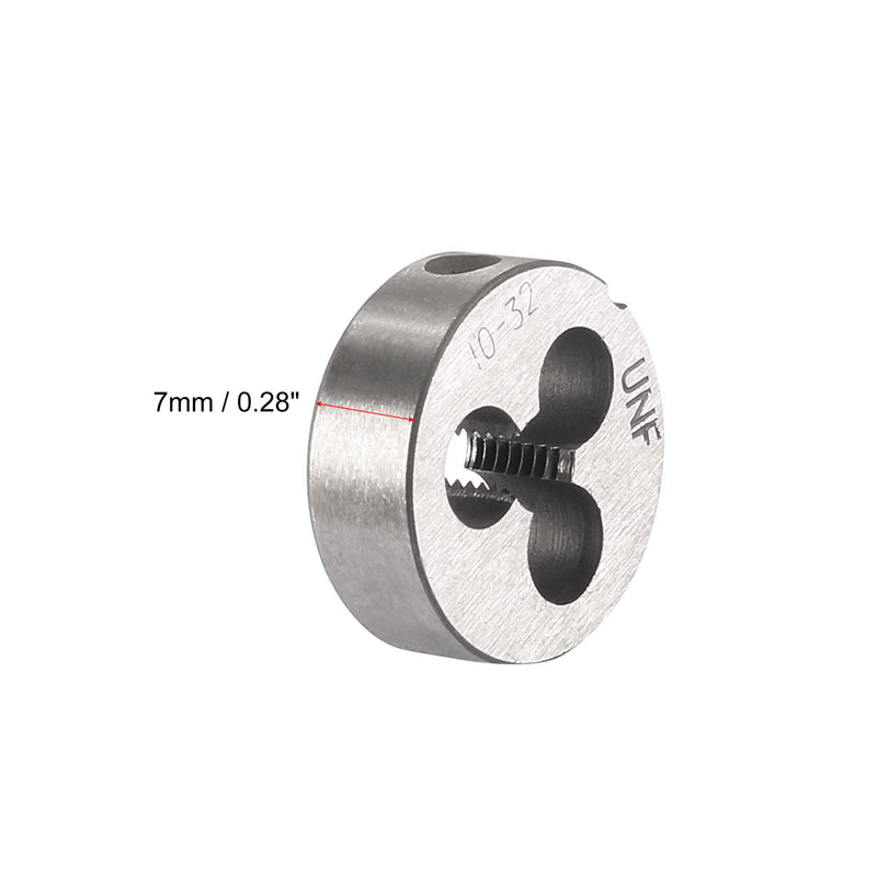 sourcing map 10-32 UNF round bar, machine thread, right-hand thread, alloy tool steel