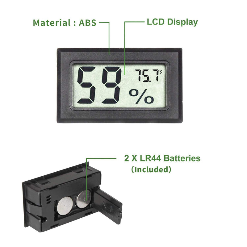 Mini Hygrometer Thermometer Digital Indoor Humidity Gauge Monitor with Temperature Meter Sensor Fahrenheit (℉)