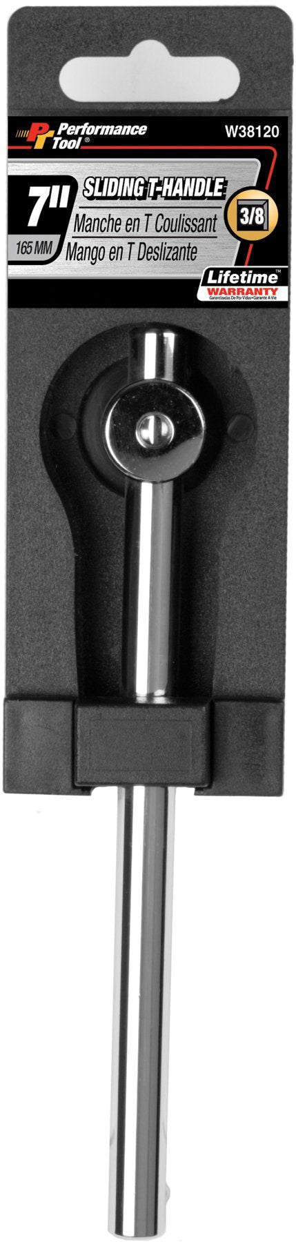 Performance Tool W38120 3/8-Inch Drive 7-Inch Sliding T Handle 3/8" Sliding T-Handle