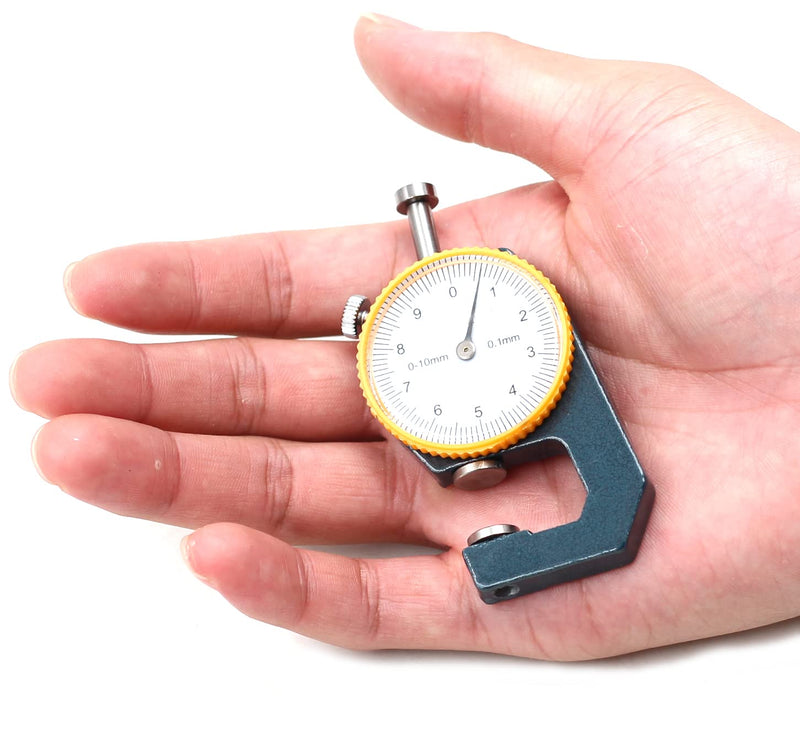 Driak 0-10mm dial Thickness Meter Gauge 0.1mm Depth Tester for Paper Film Leather Thickness Measuring Tool