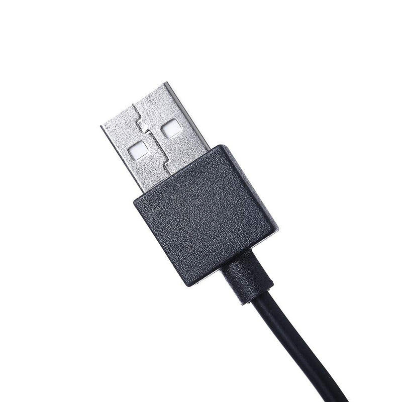PROTEAR 3.5mm Male AUX Audio Jack Cable to USB 2.0 Adapter Cord Wireless Bluetooth Headphones, Rechargeable Earmuff, Replacement Charging Cable, Black