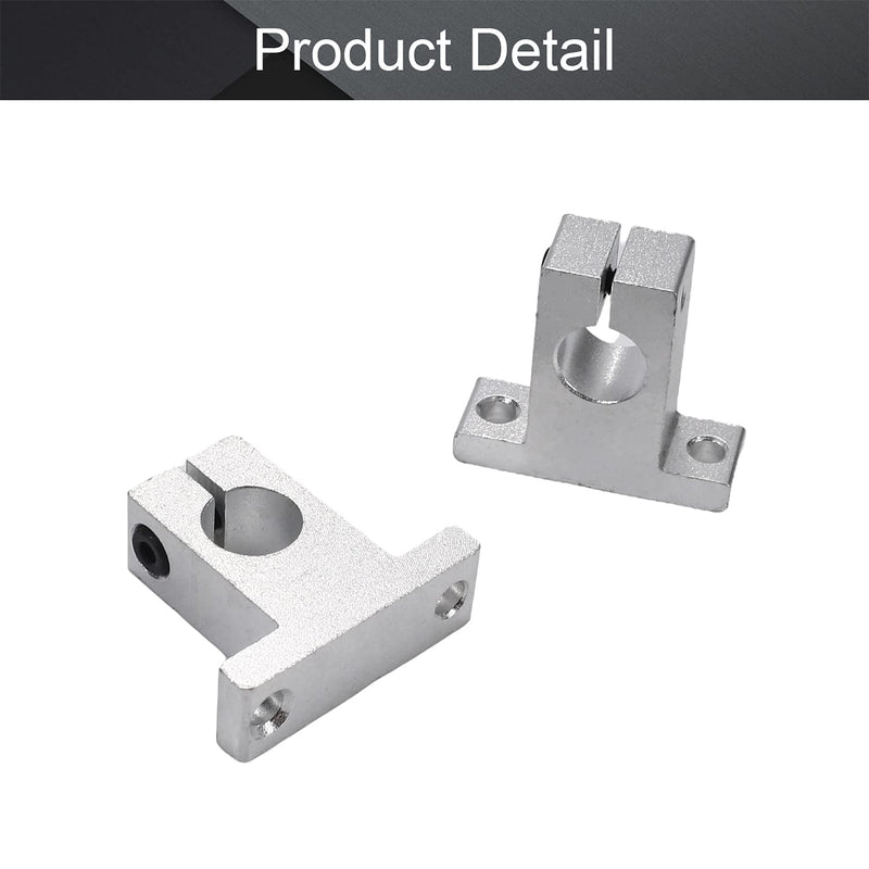 Othmro Pack of 2, SK13 Liner Rail Linear Shaft Clamping Guide Support Shaft for Shaft Inner Dia 13mm