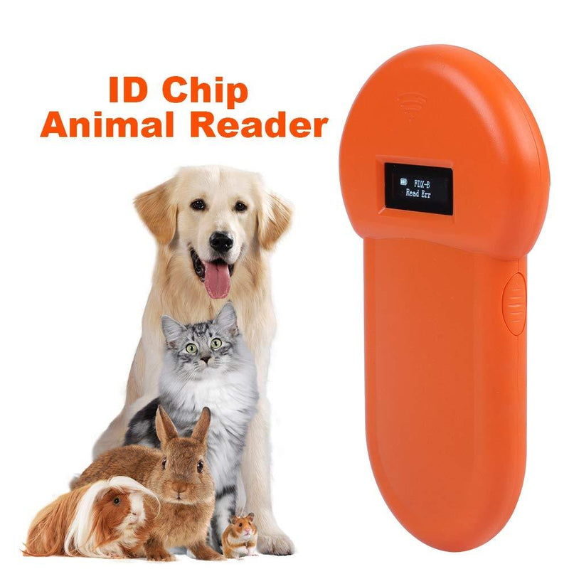 Pet Microchip Scanner, 134.2KHZ Electronic Animal ID Reader with Real-time LCD Display, Built-in Buzzer Charged by USB, for Poultry/Livestock Management