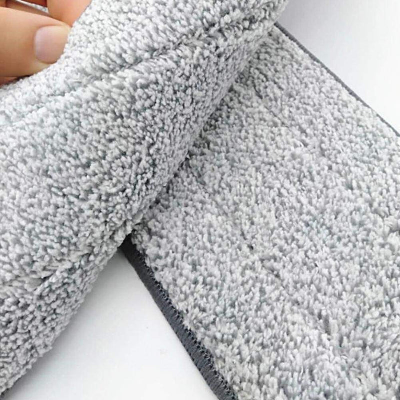 Microfiber Mop Pads 18 inch Replacement Kit 6 Pack Reusable Mop Head Wet Dry Mops Refill Fit for Most Flat Mop Frame Mops Heads Mop Pads 18 IN MOP PADS