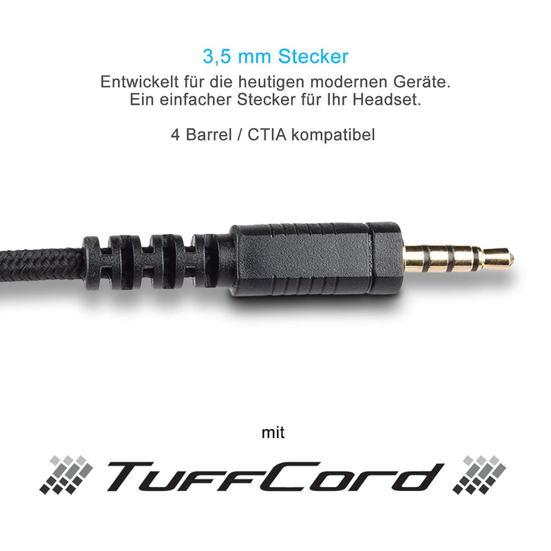 Cyber Acoustics Stereo PC Headset, 3.5mm Connection, in-line Control for Volume, Noise Cancelling Mic & Adjustable Mic Boom for PC, Mac & Tablets, Perfect for Classroom, Home or Office (AC-5002A) 1 Unit