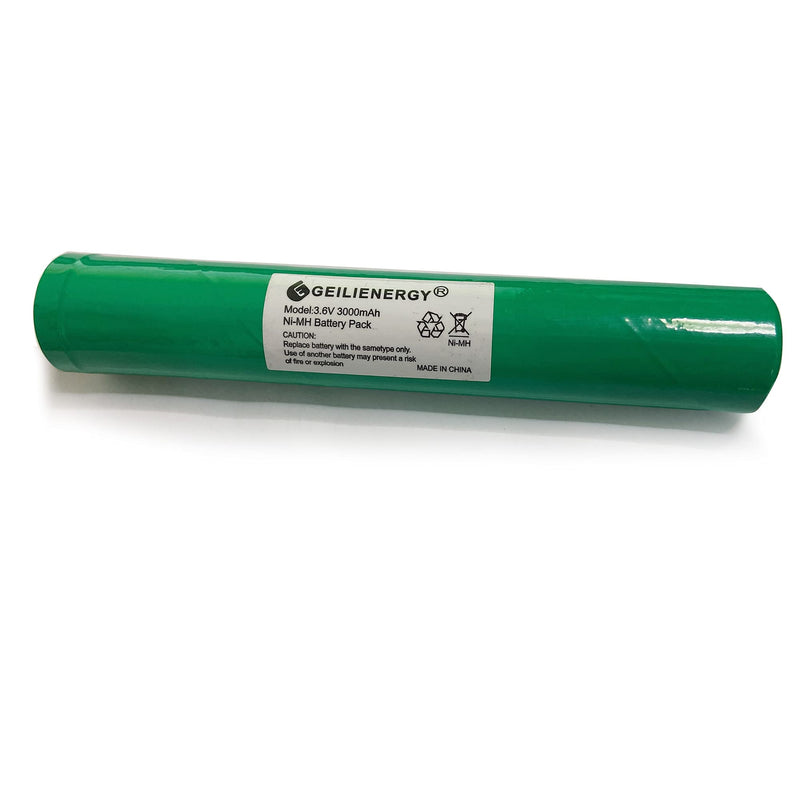 GEILIENERGY (3 PCS) 3.6V 3000mAh NIMH Battery Stick for Streamlight Stinger LED HP, XT,75175 PolyStinger, Pelican M9 3 PACK 75375