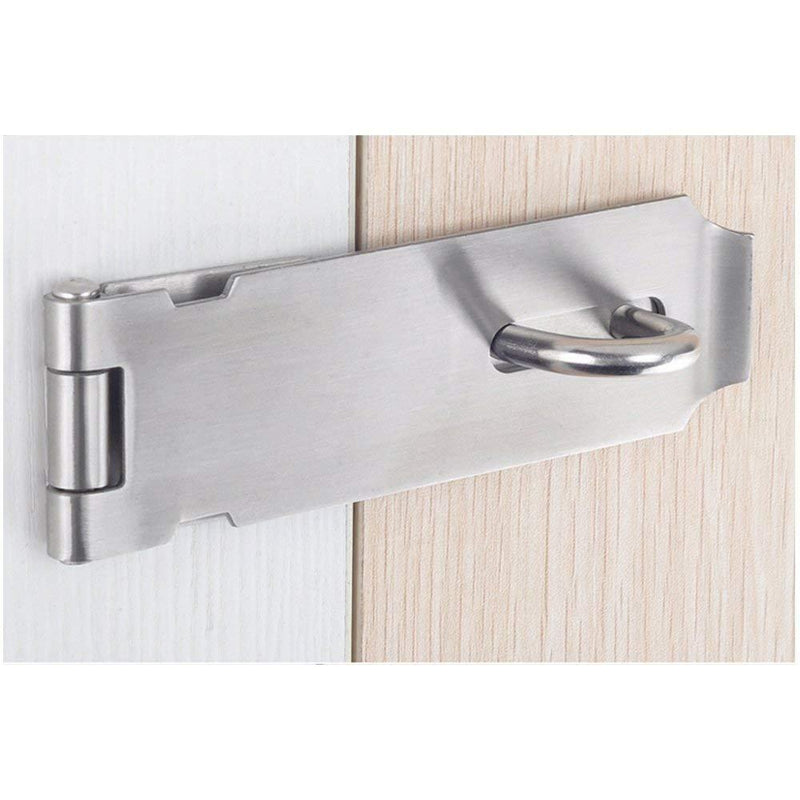 Padlock Hasp 3.2 Inch Safety Door Bolt Gate Latches Padlock Hasp Stainless Steel Brushed Finish Door Buckle Clasp, 2 Pack (3.2 Inch 2Pack) 3.2 Inch 2Pack
