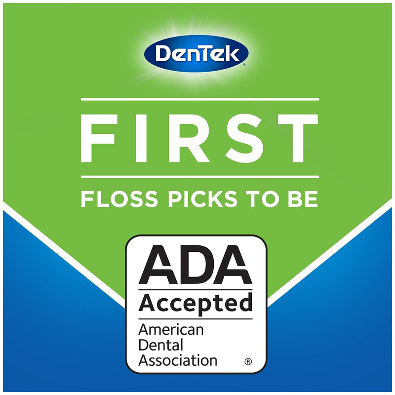 DenTek Triple Clean Advanced Clean Floss Picks, No Break & No Shred Floss, 90 Count 90 Count (Pack of 1)