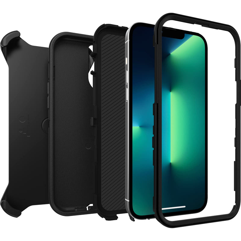 OTTERBOX DEFENDER SERIES SCREENLESS EDITION Case for iPhone 13 Pro Max & iPhone 12 Pro Max - BLACK