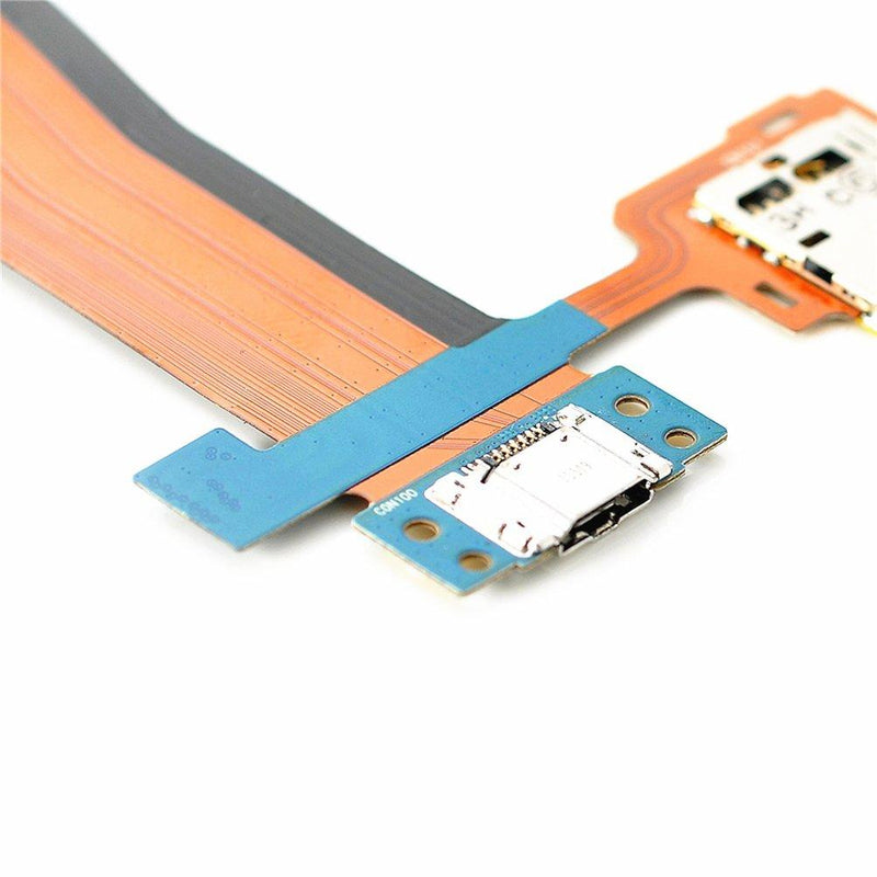 sunways Charger Dock Connector Micro USB Battery Charging Port Flex Cable with Memory Card Tray Replacement for Samsung Galaxy Tab S 10.5 T800 T801 T805 T807 with Device Opening Tools