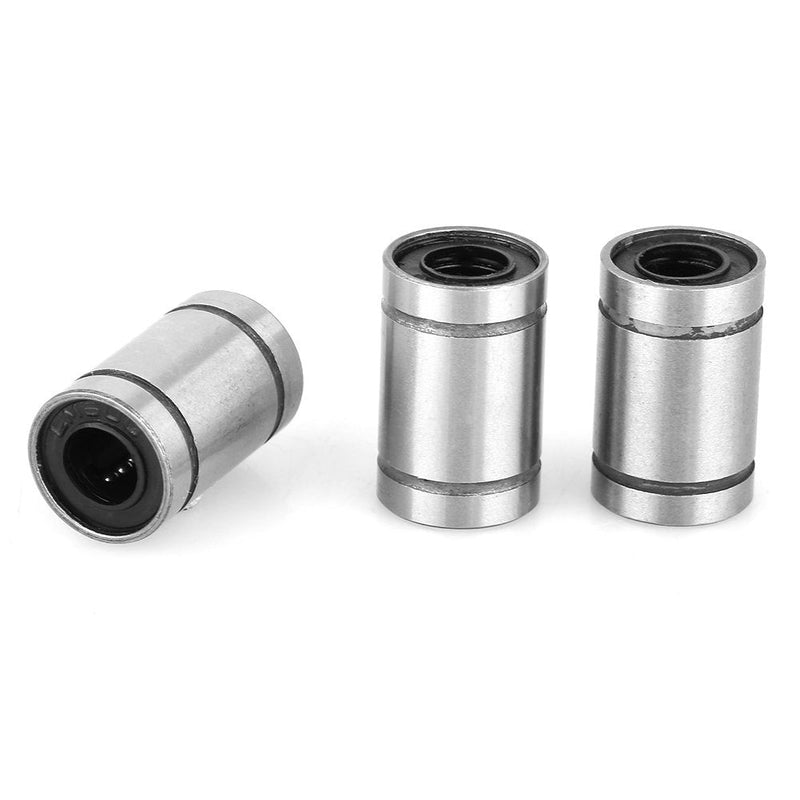 8Pcs LM6UU Linear Bearings 6mm CNC Linear Motion Ball Bearing Bushing Double Side Rubber Sealed for 3 Dimensional Printer CNC Parts