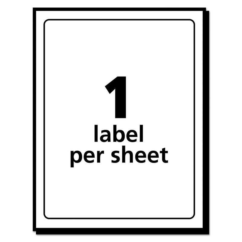 Printable Removable Self-Adhesive Multi-Use ID Labels in White [Set of 2] Quantity: 40 / Pack