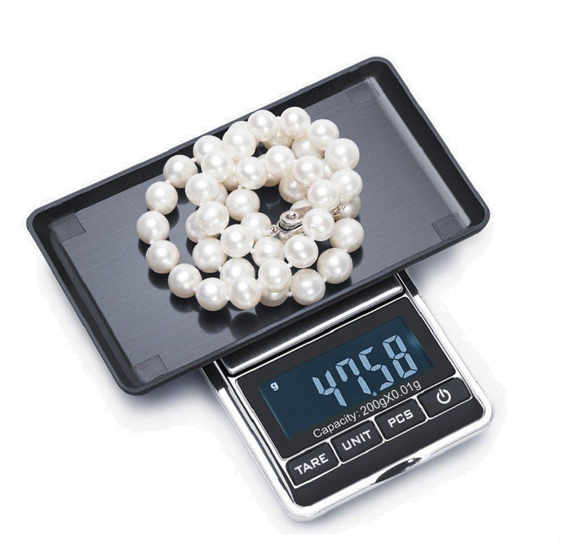 TBBSC Jewelry Scale,Reloading Weighing, High, Precision Digital Pocket Scale (Silver-200g/0.01g) Silver-200g/0.01g