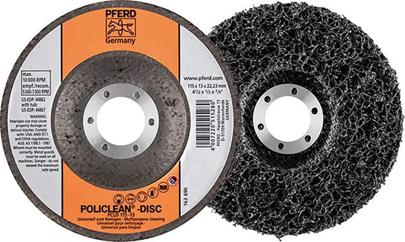 Policlean Disc PCLD PLUS - Ø 115 mm, width: 13 mm, bore diameter: 22.23 mm, RPM: 10,000
