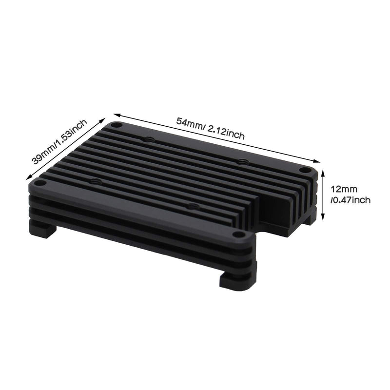 Geekworm 12mm Aluminum Alloy Heatsink (C235) Support 30mm Cooling Fan Compatible with Raspberry Pi Compute Module 4 CM4 Motherboard