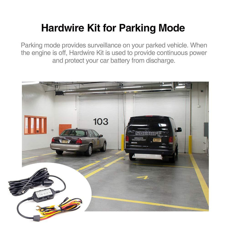 VIOFO HK3 ACC Hardwire Kit for A129, A129 Plus, A129 PRO, A129 IR, A119V3, Enables Parking Mode, Low Voltage Protection