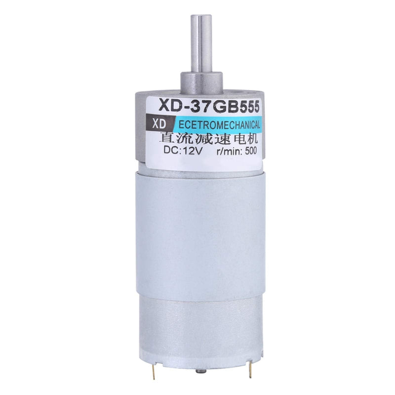 12V 15W DC Motor Gear Motor 37GB555 500RPM Large Torsion Power Tool for Window Opener Curtain Machine