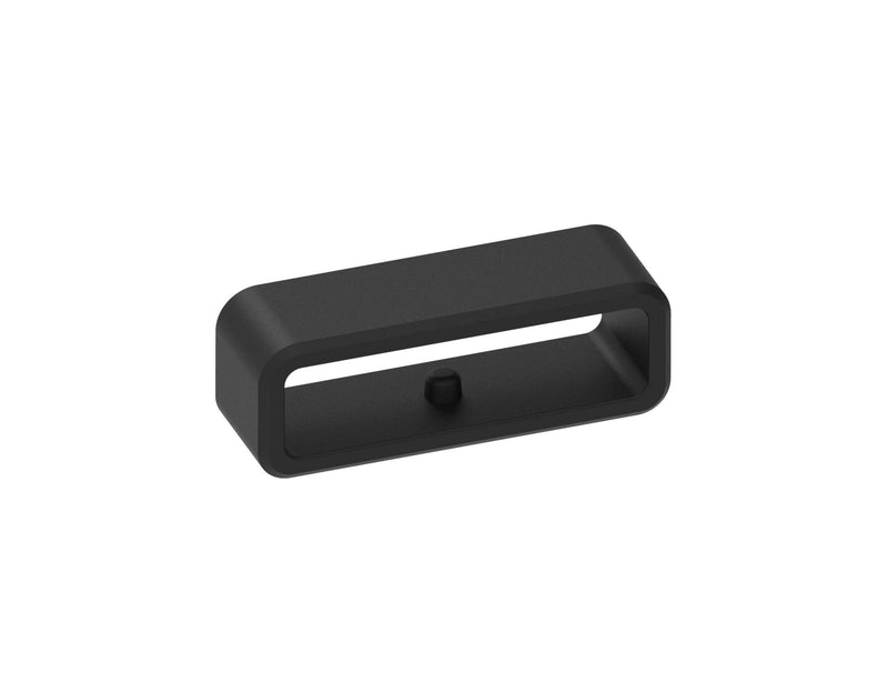 Replacement Fastener Ring Compatible with Fitbit Charge 5/Charge 4/Charge 3,Charge 3 SE/Charge 2 Bands(Pack of 6) Silicone Connector Security Loop for Charge 4 Fitness Smartwatch 6-Black