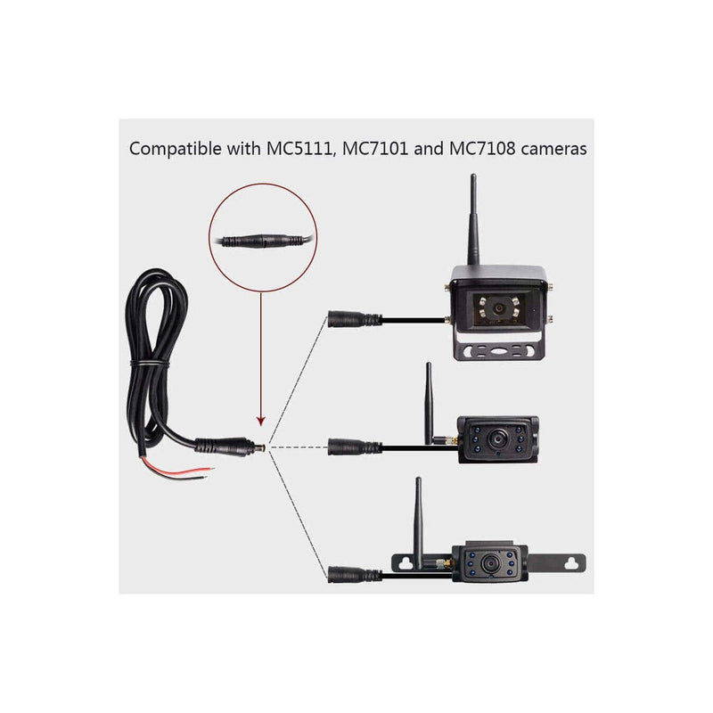 Haloview DC Power Cable Adapter for MC7108/MC5111/MC7101/MC5101 Camera