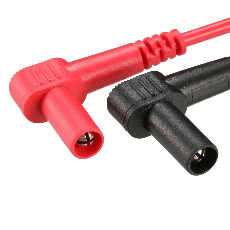 uxcell Surface Mounted Devices Chip Test Lead Meter Probe Tweezer Banana Plug for Multimeter Capacitor Resistance Tester