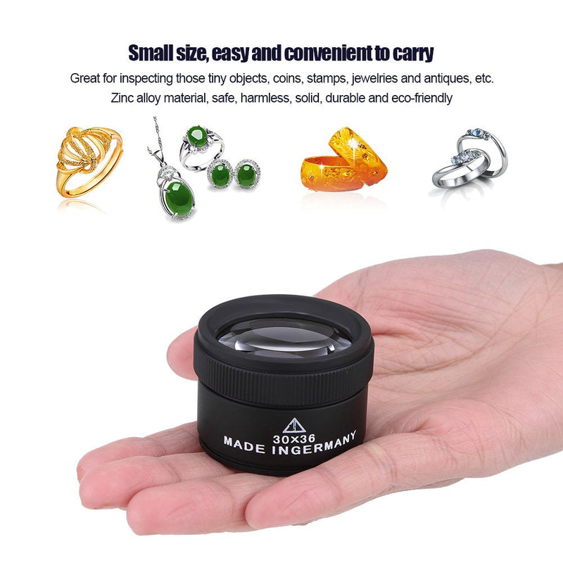 New Jewelry Optical Magnifier Glasses 30x Magnifying Lens Jewelries Loupes Tool