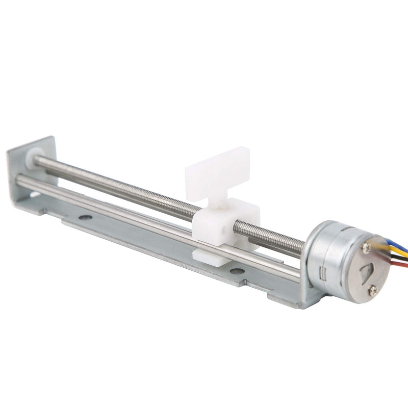 Electric Linear Guide Rail Motion Slide Actuator Module 80mm Stroke Driven by 2Phase 4Wire Stepper Motor for DIY CNC Linear Position Kit Engraving Machine