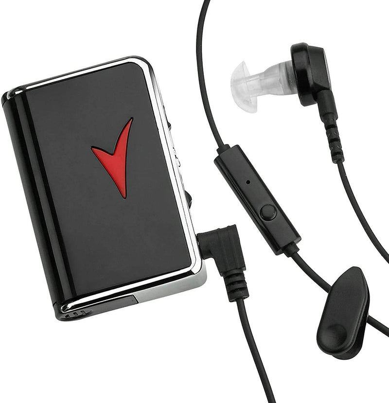 Personal Sound Amplifiers - (2 Pack) Personal Audio Amplifier Device and Voice Enhancer Device for Sound Gain of 50dB, Up to 100 Feet Away, Pocket Hearing Devices