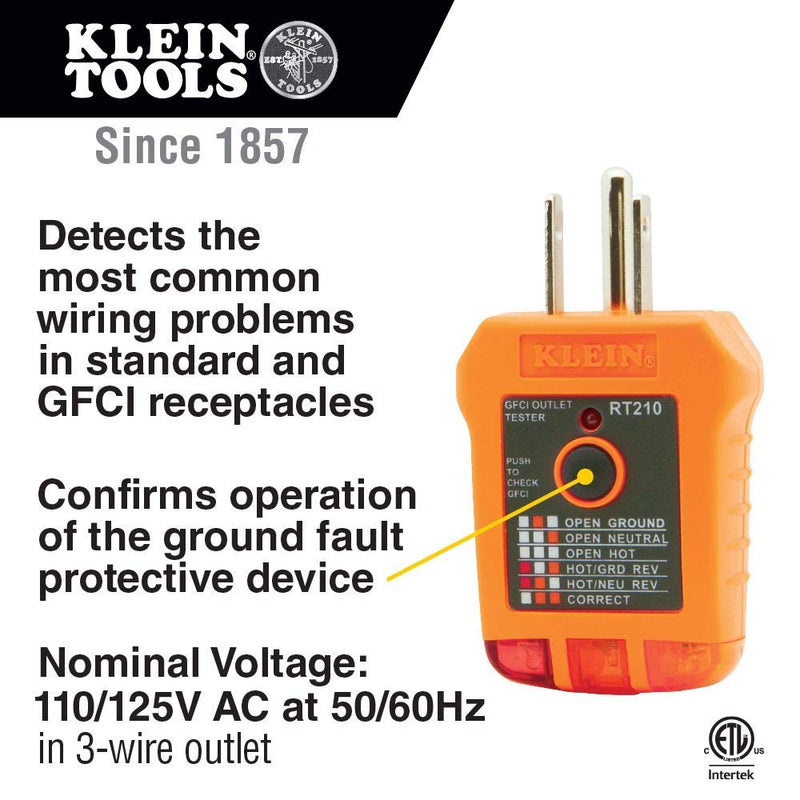 Klein Tools 80023P Tool Set, Home Inspector Tool Kit with Digital Moisture Meter, Non-Contact Voltage Tester, GFCI Outlet Tester, 3-Piece Home Inspector Kit