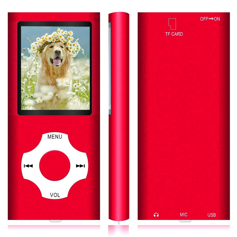 MP3 Player / MP4 Player, Hotechs MP3 Music Player with 32GB Memory SD Card Slim Classic Digital LCD 1.82'' Screen Mini USB Port with FM Radio, Voice Record