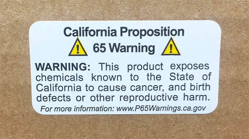 Adhesive Warning Labels, California Proposition 65 Short-Form Sticker Pack, 1" x 2", Pack of 500