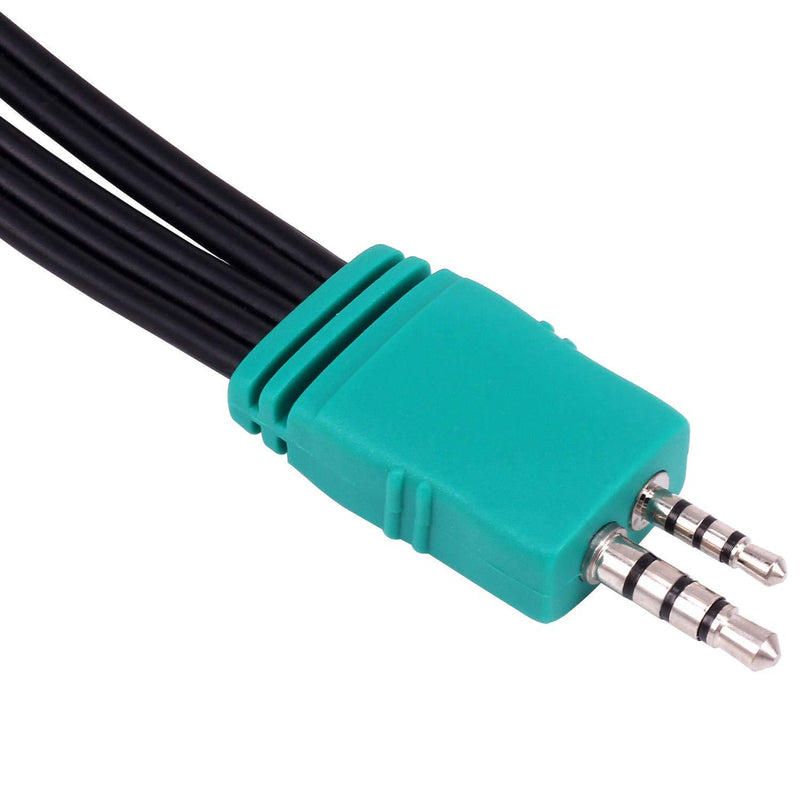 Yeworth Replacement for Samsung TV Component Adapter, 0.3m 3.5mm Male 2.5mm Male to 5RCA Female Plug Audio Video AV Adapter Cable Cord Compatible Samsung LED LCD TV BN39-01154W