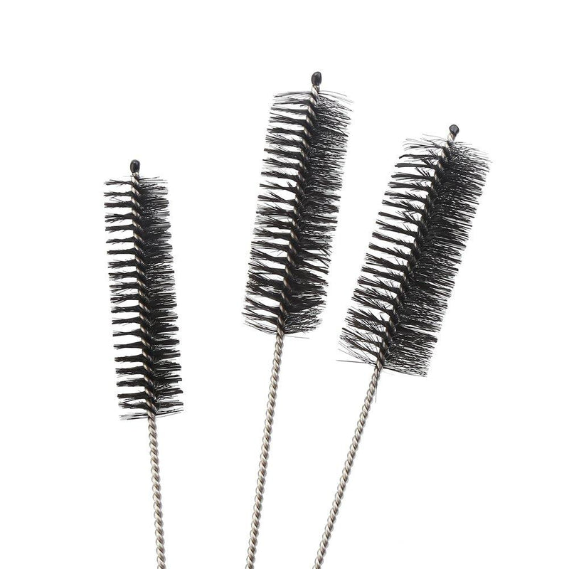 DECORA 10 Pieces Nylon Cleaning Bottle Brush Pipe Cleaning Brushes Tube Brushes Tube Bottle Straw Washing Cleaner Bristle Kit Tool Black
