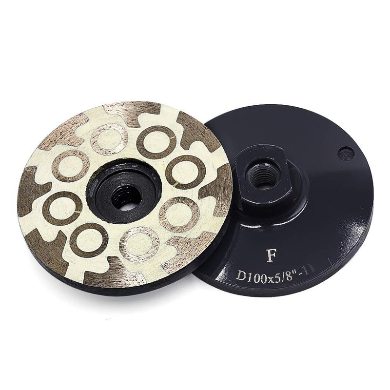 4" Diamond Cup Wheel Resin Diamond Grinding Cup Wheel Fine Grit with Thread 5/8“-11 for Grinding Stone Concrete and Tiles…