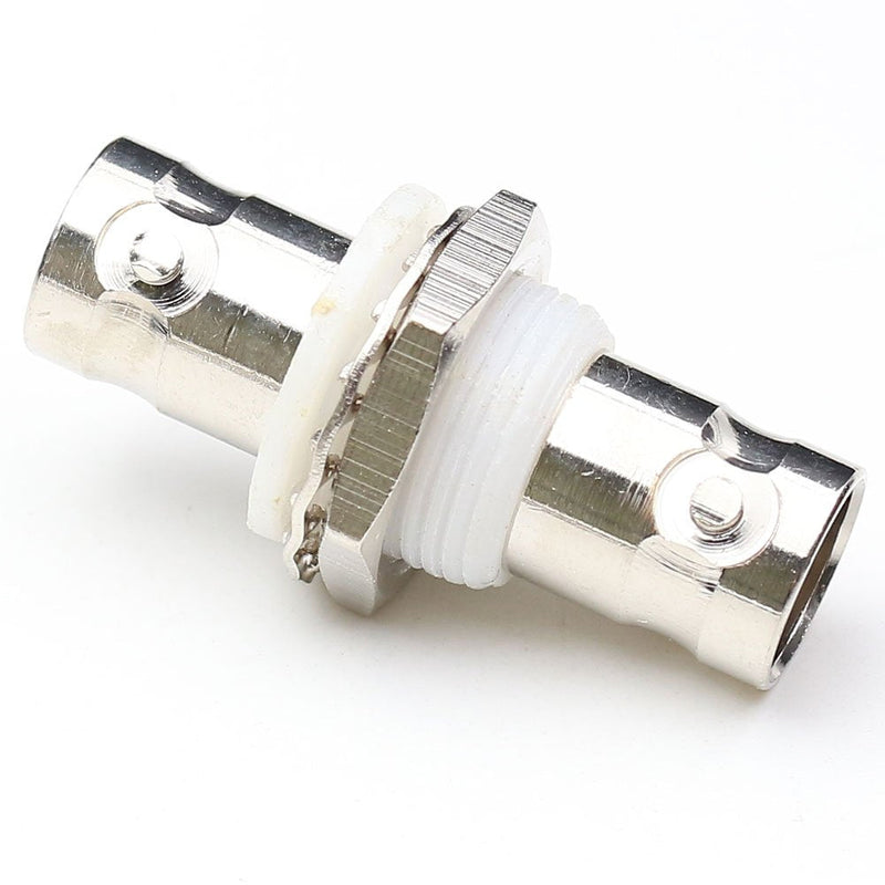 BNC Female Bulkhead Connector,ANHAN BNC Female to Female Bulkhead Coax Adapter BNC Coupler Coaxial Cable adapters for CCTV Security Camera 2Packs BNC Female Bulkhead 2pcs